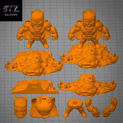 stl batman chibi kawaii para impresion 3d