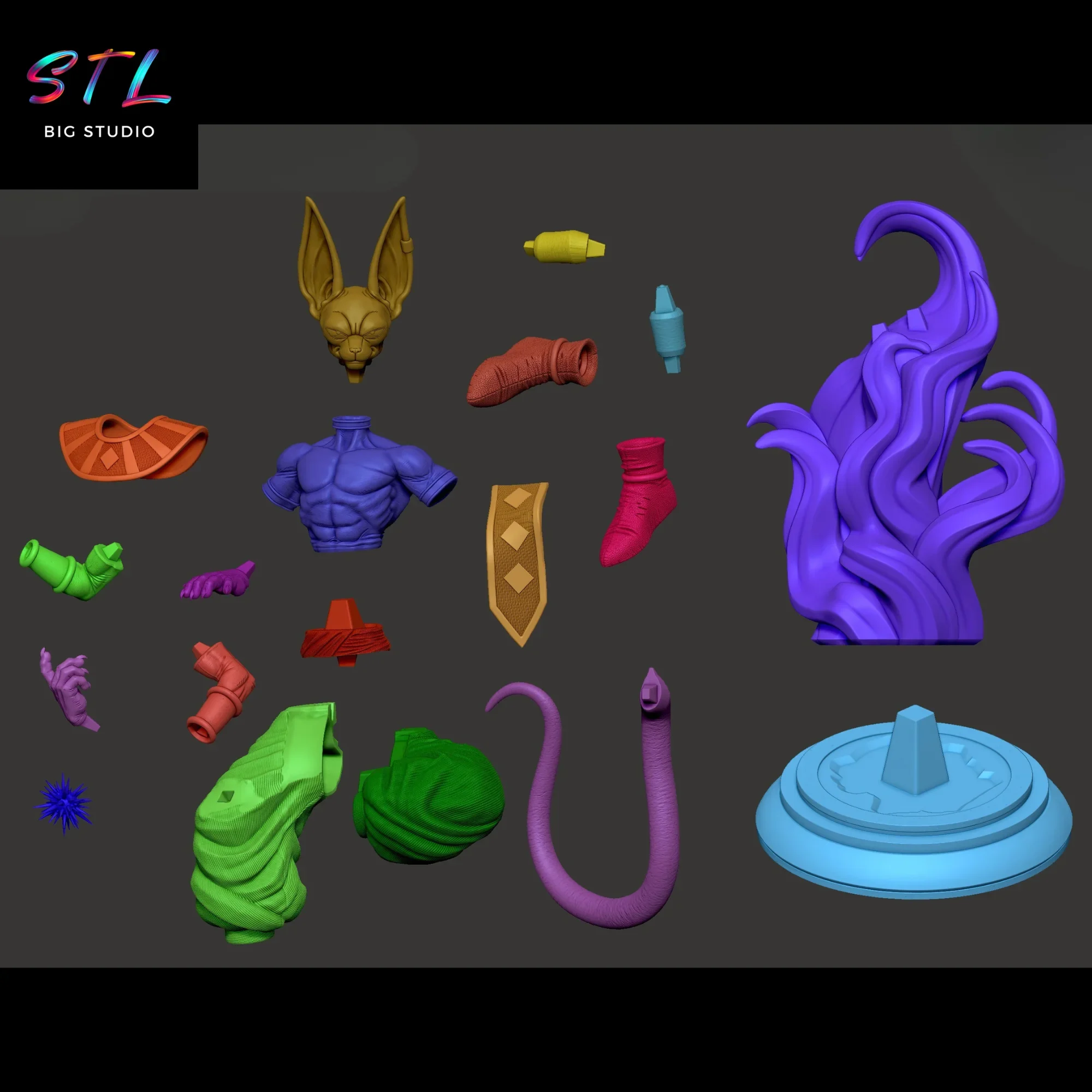 stl beerus dios de la destruccion impresion 3d dragon ball super stl beerus dios de la destruccion impresion 3d dragon ball super