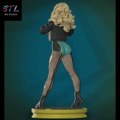 stl black canary impresion 3d dc comics