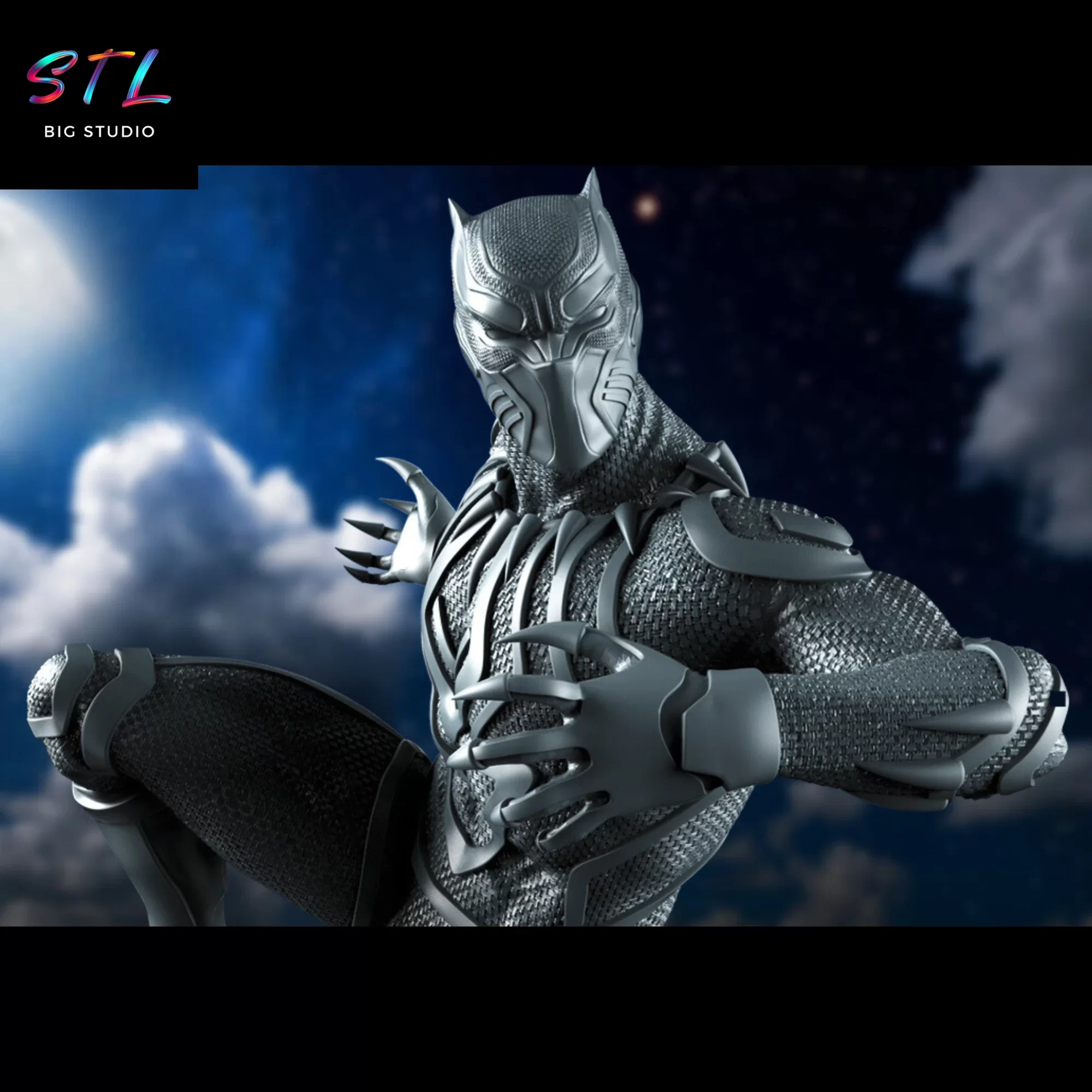 stl black panther imprimir 3d stl black panther imprimir 3d