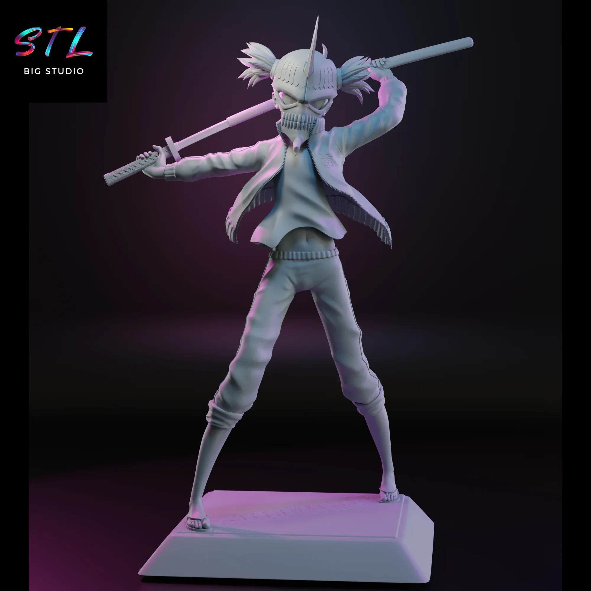 stl bleach figura hiyori sarugaki impresion 3d stl bleach figura hiyori sarugaki impresion 3d