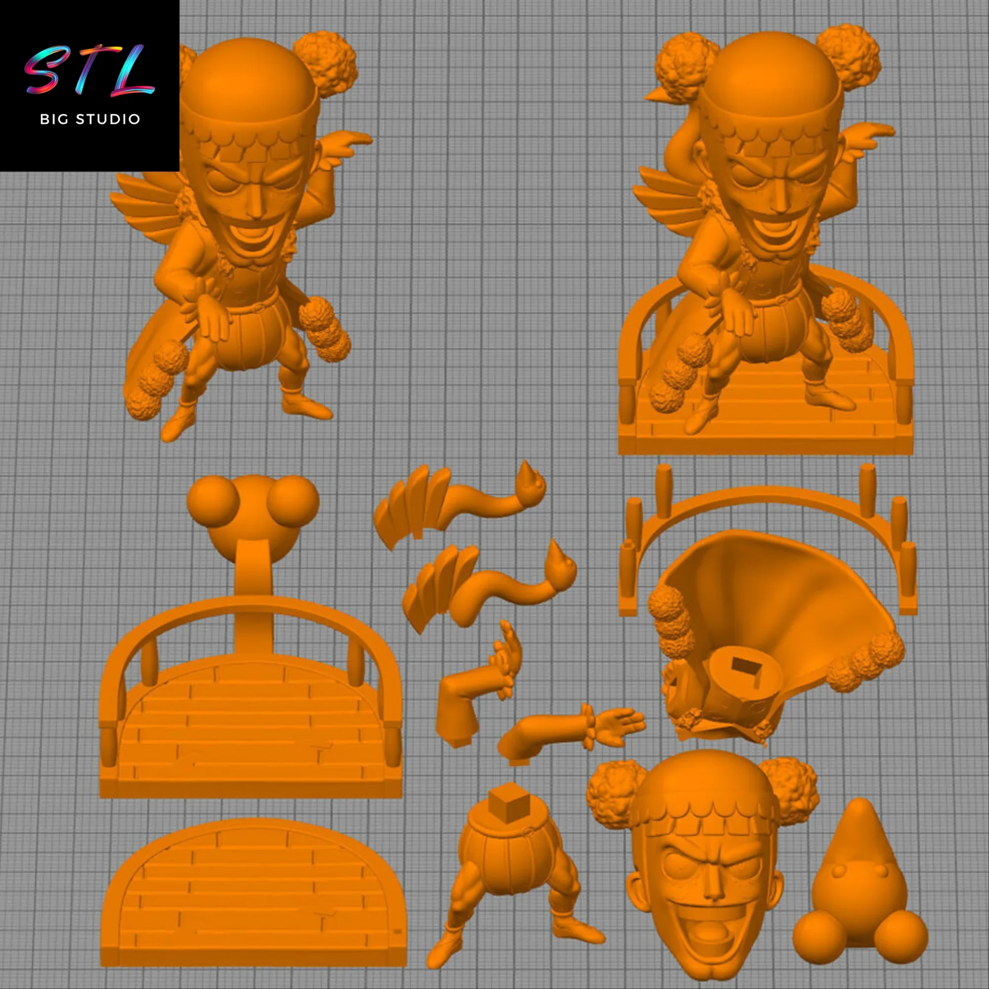stl bon clay chibi kawaii impresion 3d one piece stl bon clay chibi kawaii impresion 3d one piece