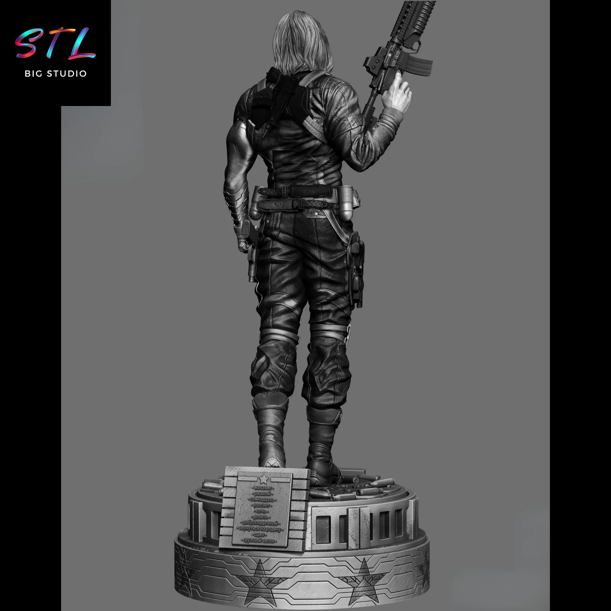 stl bucky barnes capitan america figura soldado de invierno impresion 3d stl bucky barnes capitan america figura soldado de invierno impresion 3d
