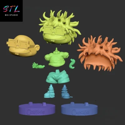 stl carlitos rugrats figura para impresion 3d