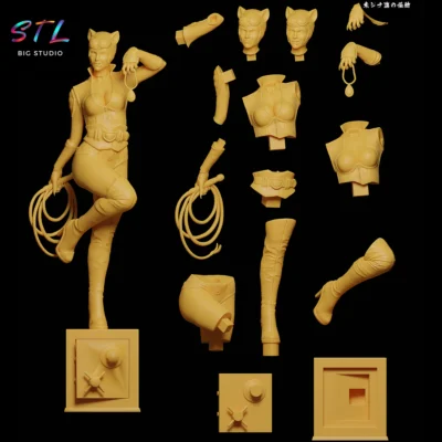 stl catwoman impresion 3d figura dc
