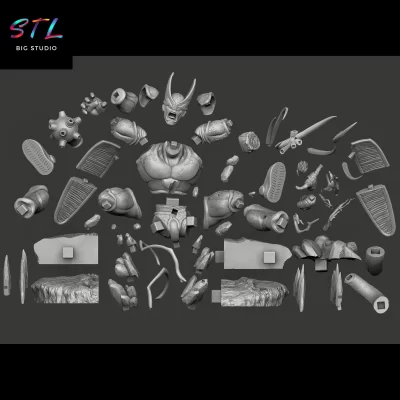 stl cell max vs gohan bestia diorama dragon ball impresion 3d