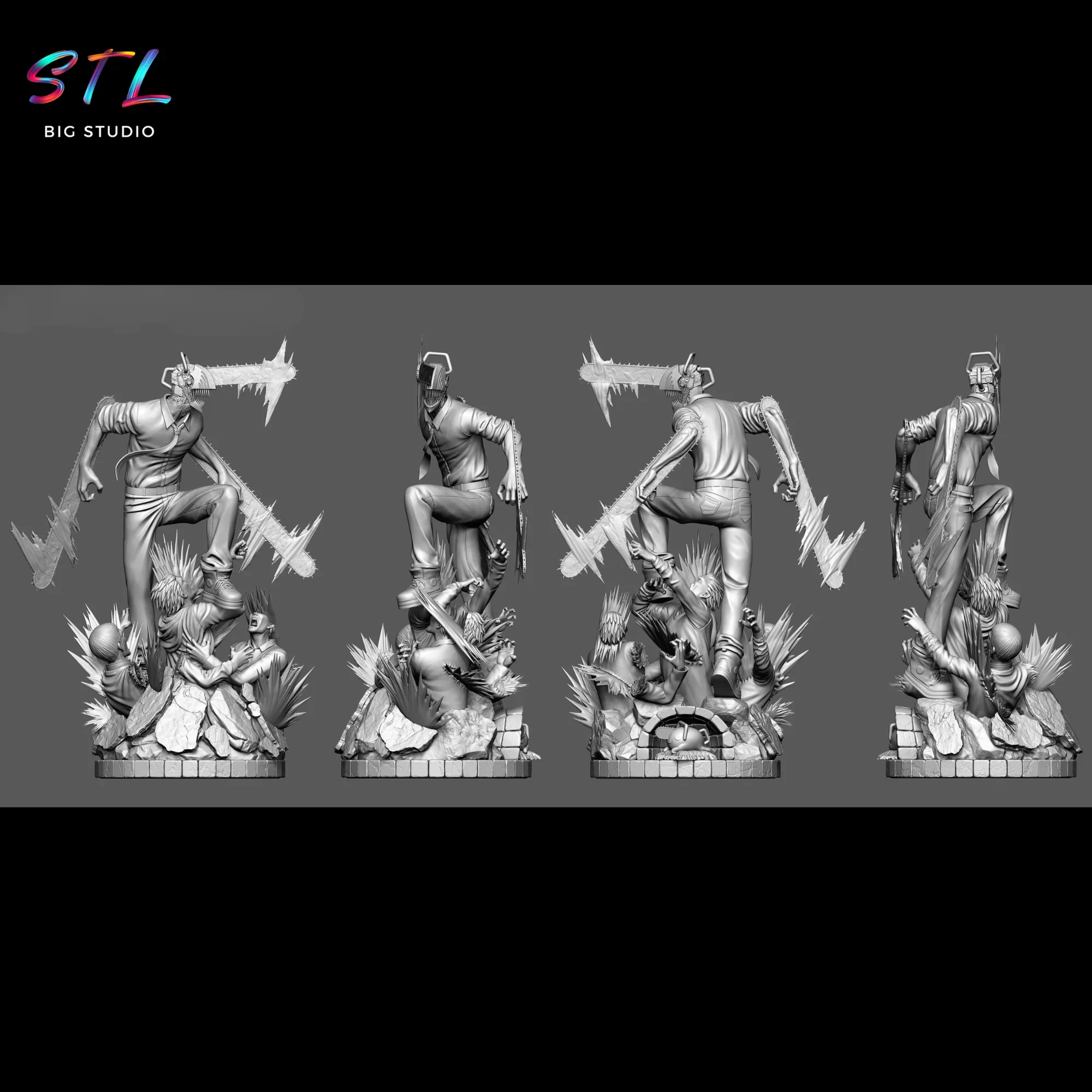 stl chainsaw man denji 3d print stl chainsaw man denji 3d print