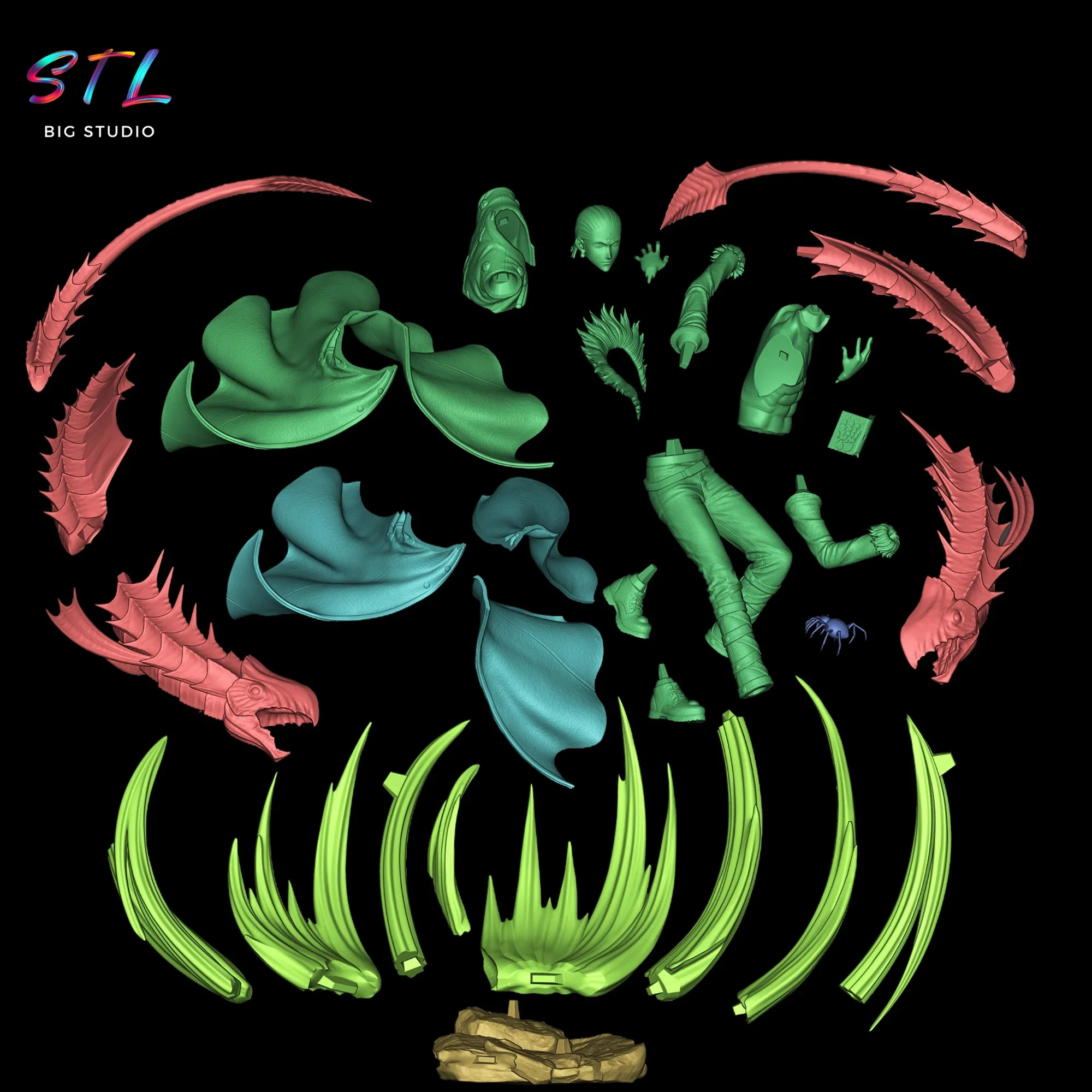 stl chrollo lucilfer impresion 3d figura hunter x hunter stl chrollo lucilfer impresion 3d figura hunter x hunter