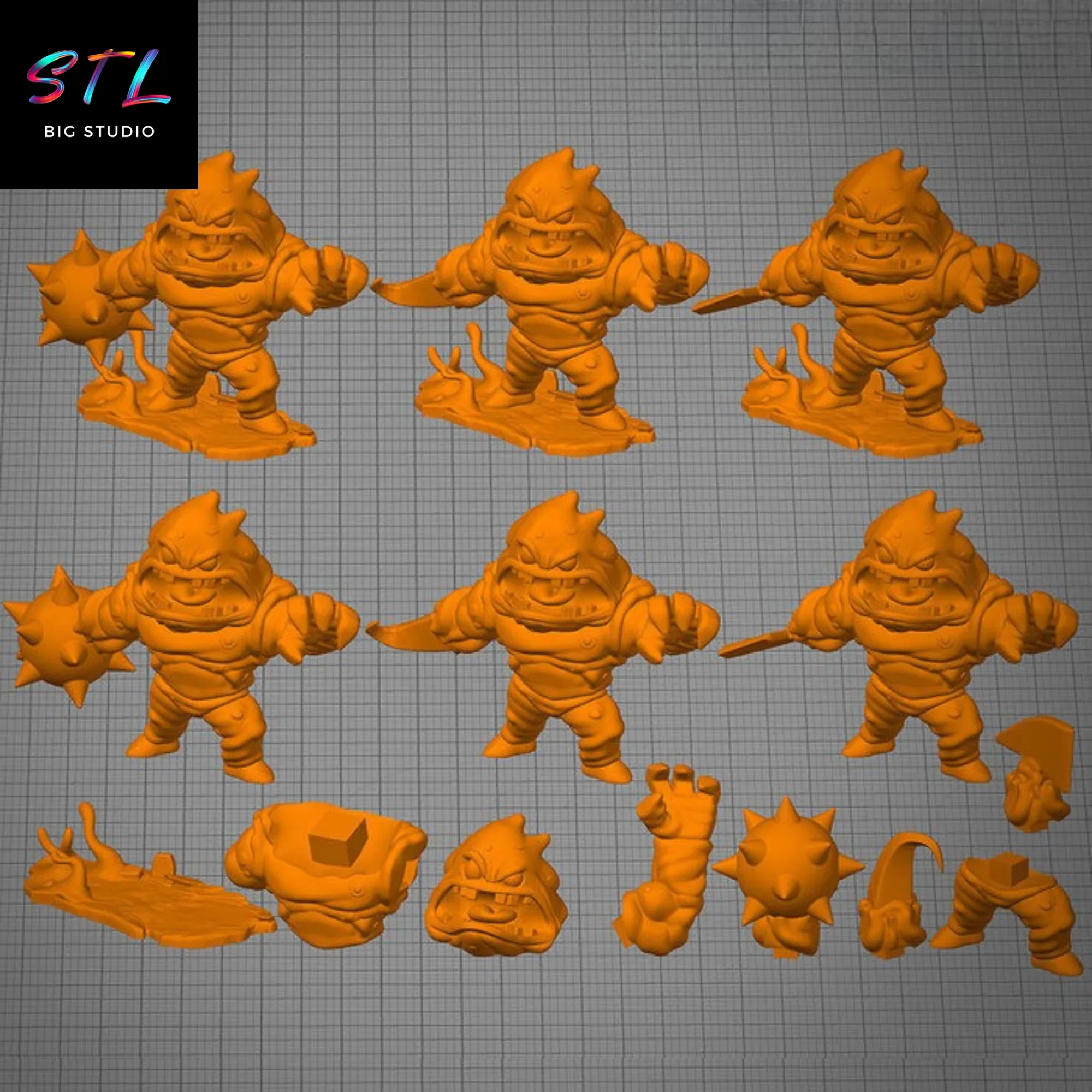 stl clayface chibi figura impresion 3d stl clayface chibi figura impresion 3d