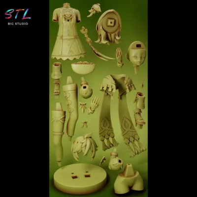 stl collei genshin impact para impresion 3d
