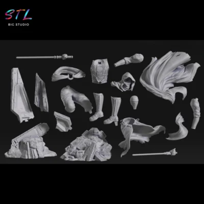 stl darth revan diorama star wars impresion 3d