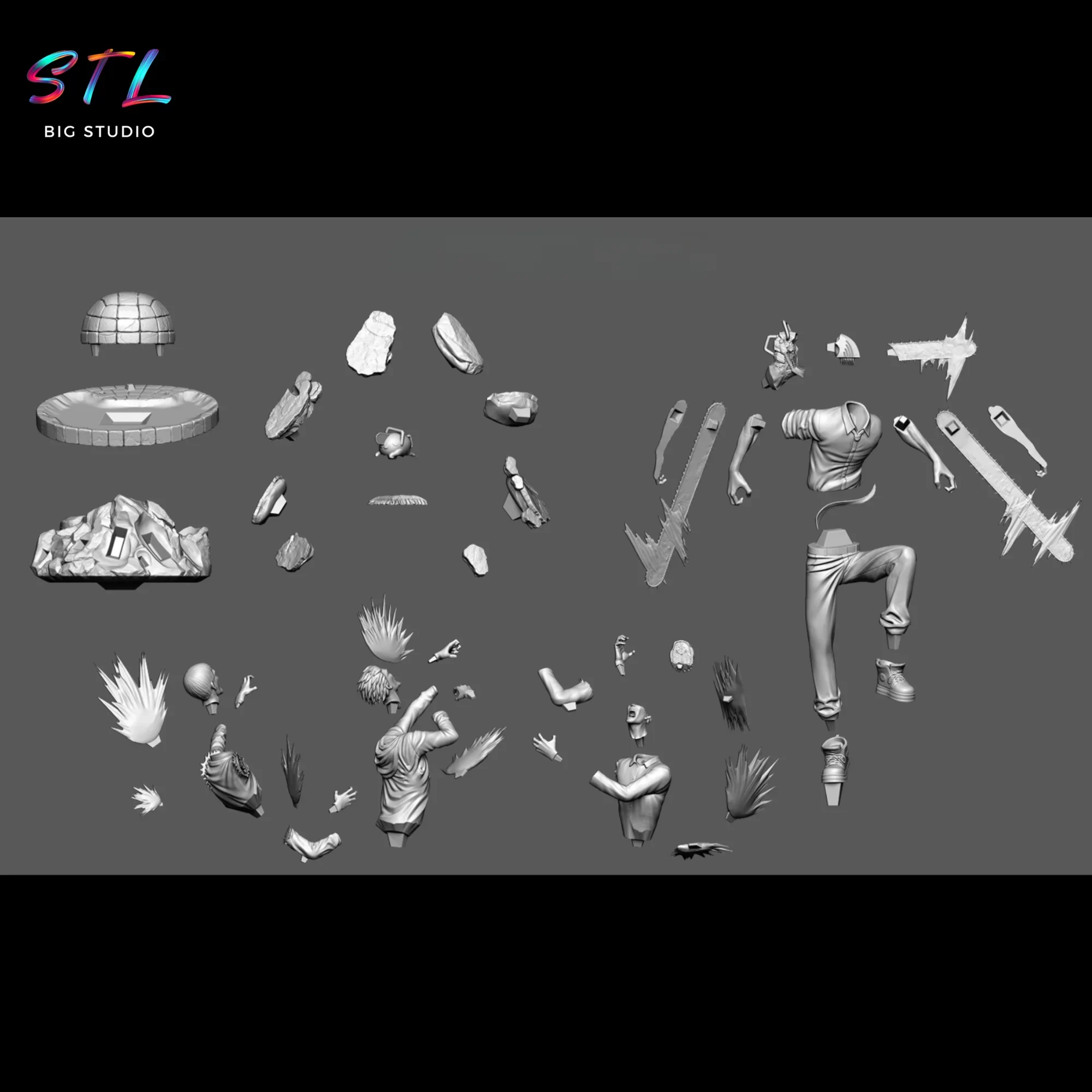 stl denji chainsaw man imprimir 3d stl denji chainsaw man imprimir 3d