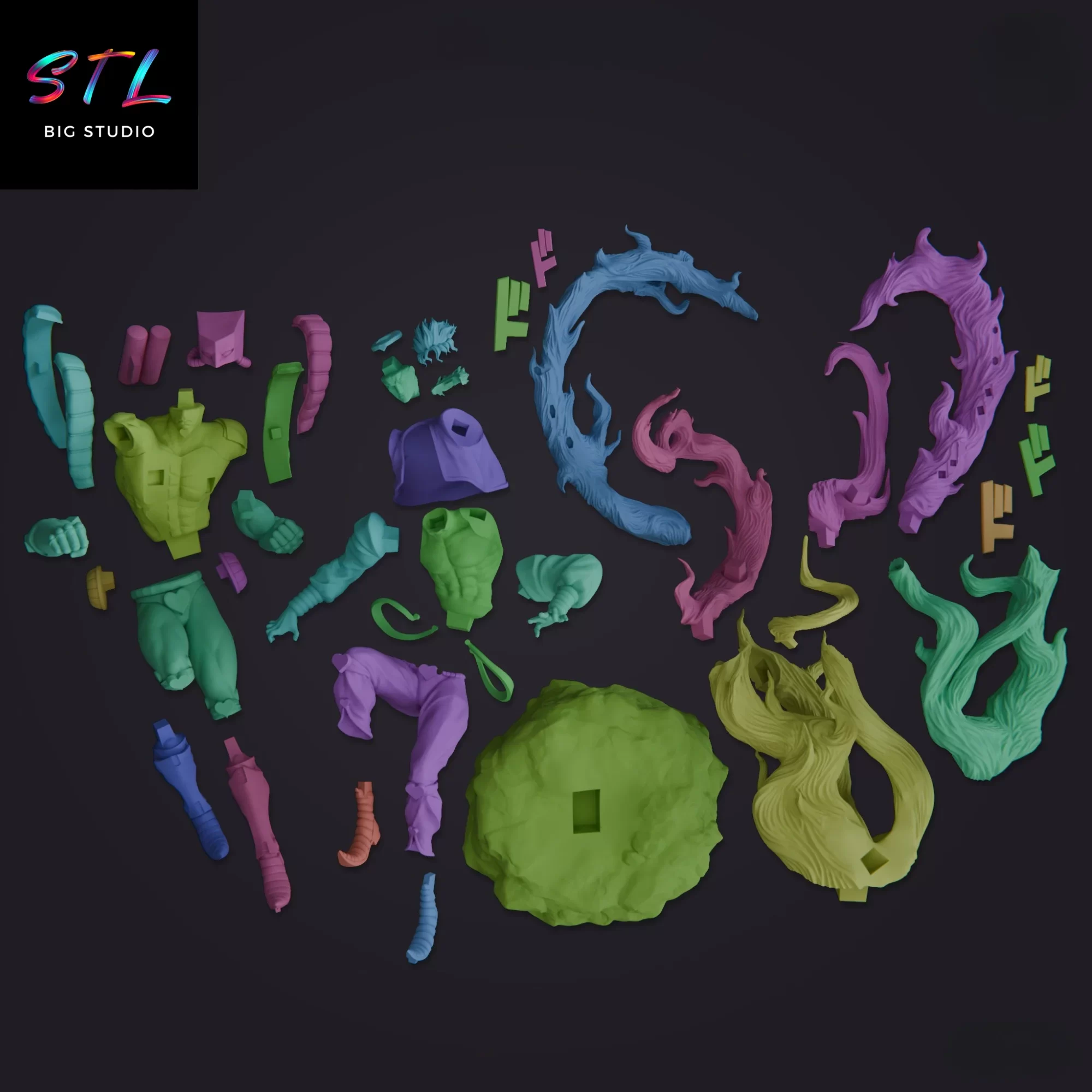 stl dio brando impresion 3d jojo's bizarre adventure
