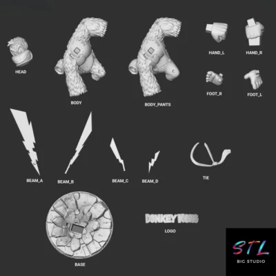 stl donkey kong impresion 3d