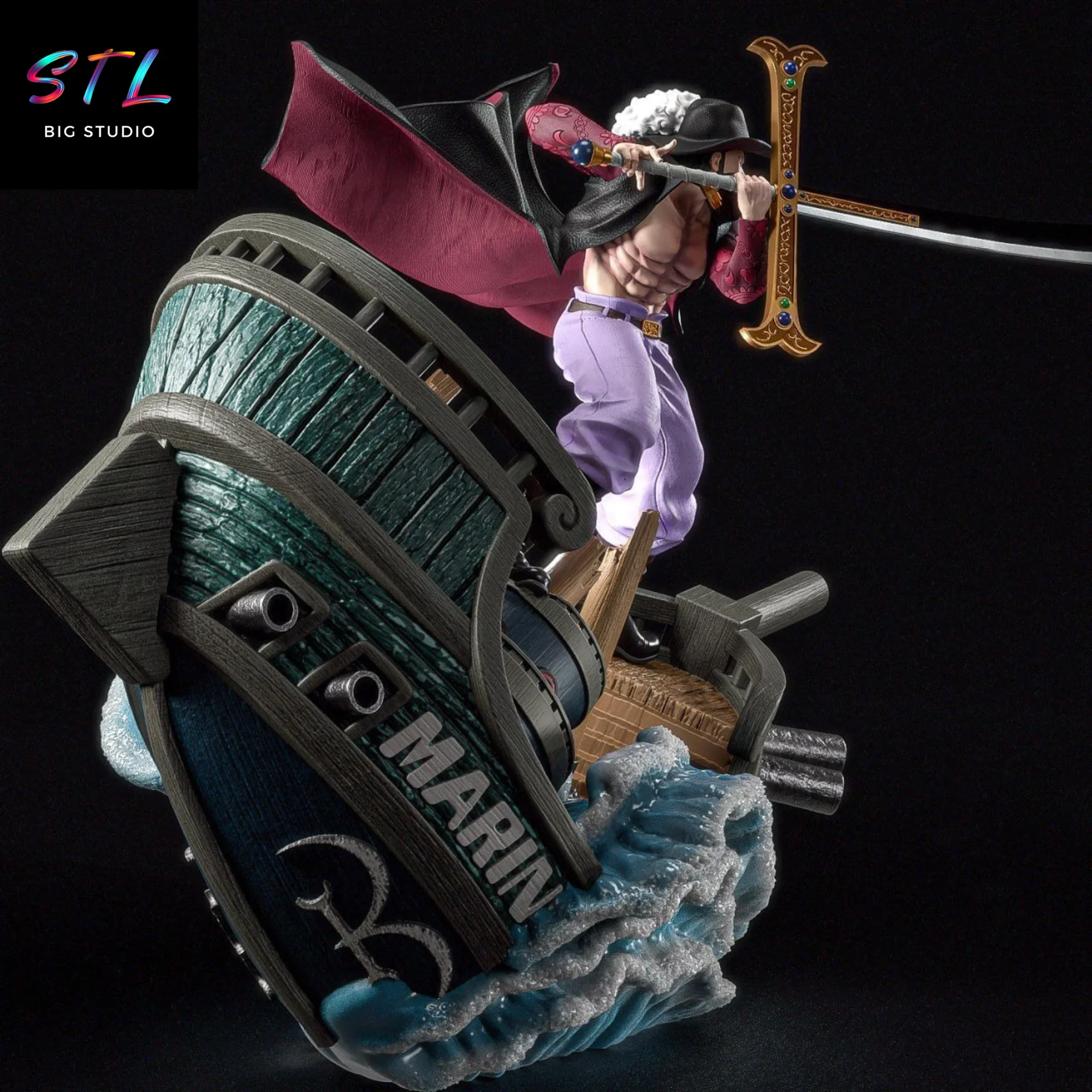 stl dracule mihawk impresion 3d one piece figuras stl dracule mihawk impresion 3d one piece figuras