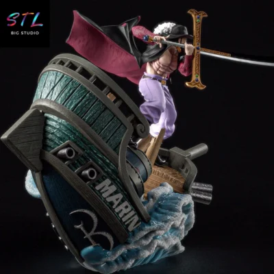 stl dracule mihawk impresion 3d one piece figuras