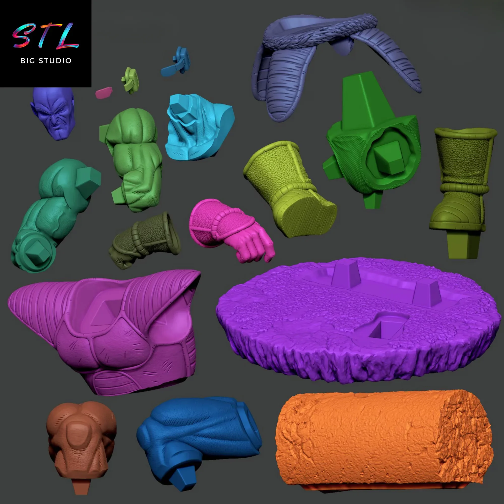 stl dragon ball figura vegeta y nappa para impresion 3d stl dragon ball figura vegeta y nappa para impresion 3d