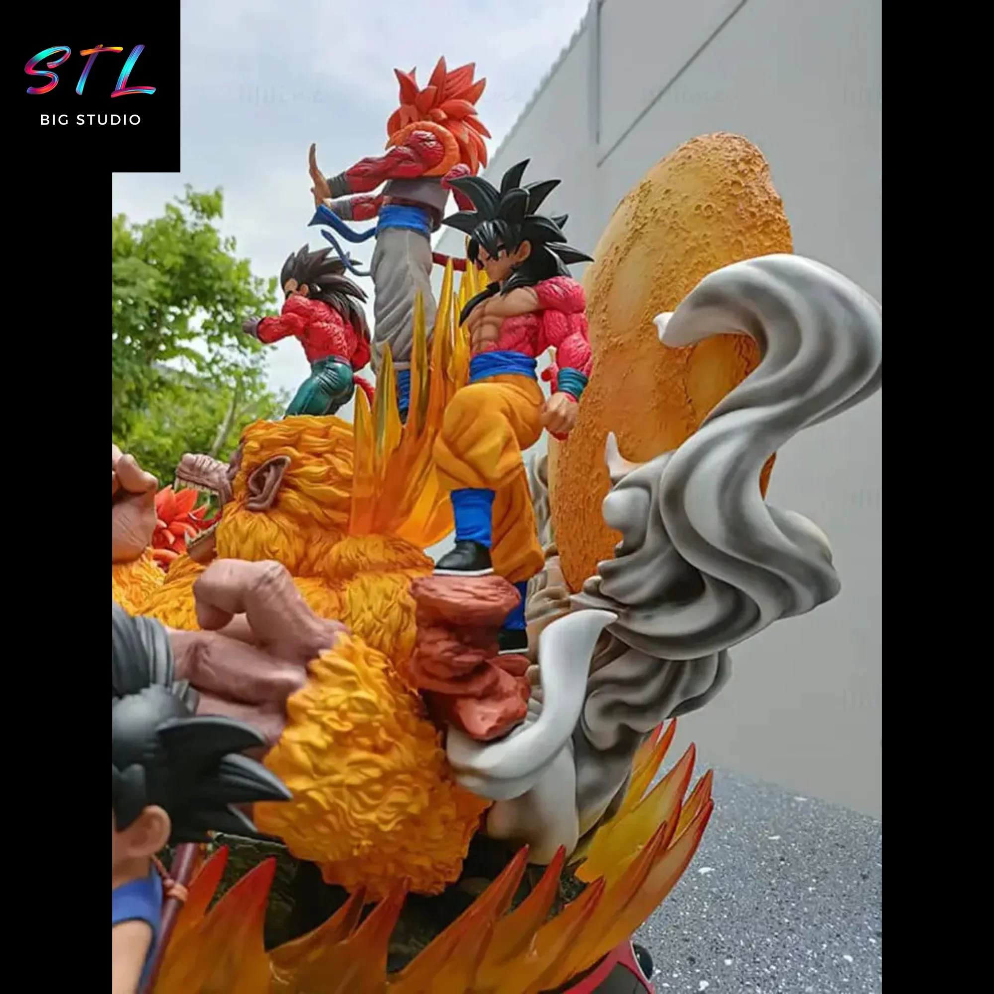 stl dragon ball gt diorama imprimir 3d figura stl dragon ball gt diorama imprimir 3d figura