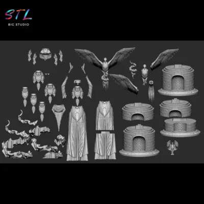 stl dumbledore harry potter figura para impresion 3d