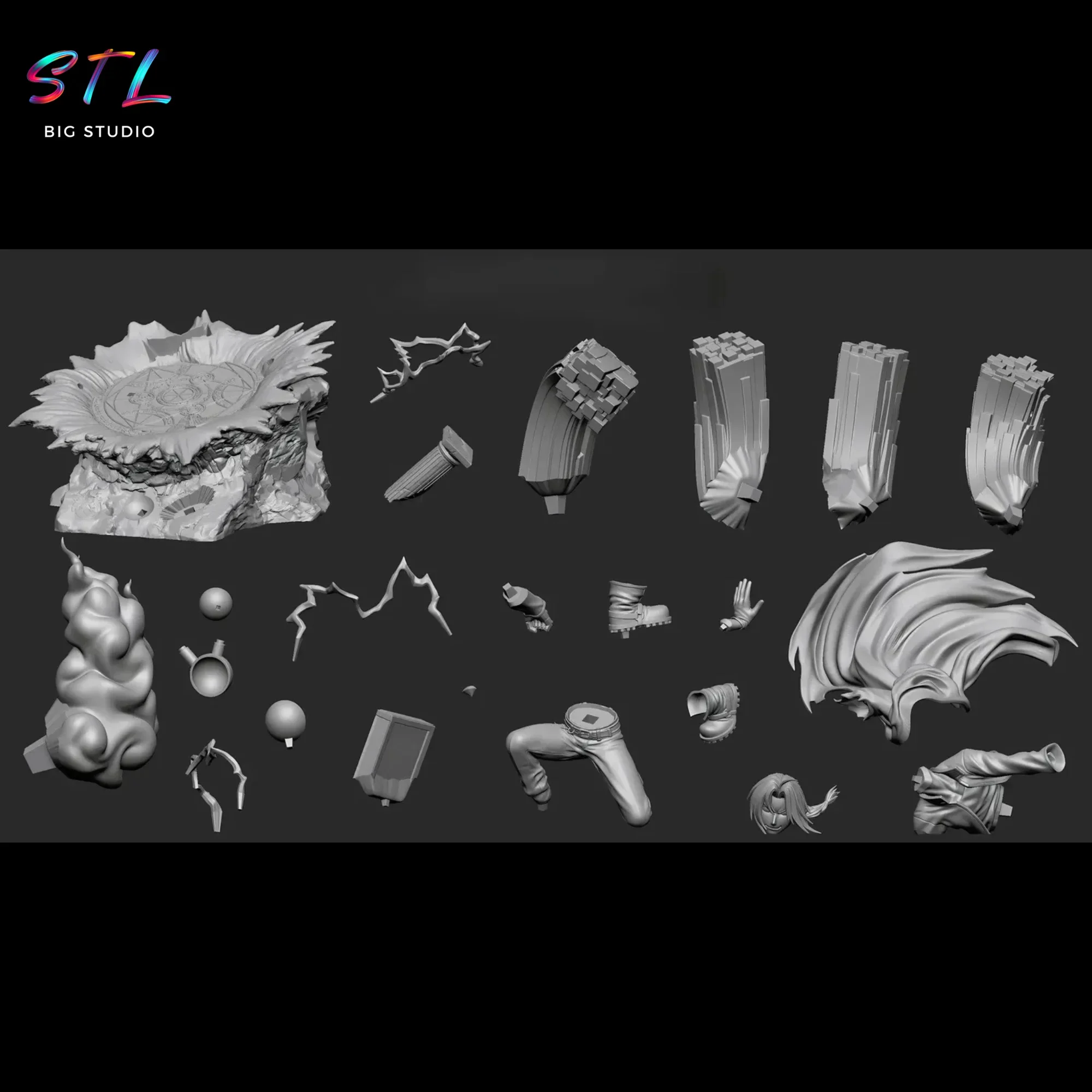 stl edward elric figura impresion 3d fullmetal alchemist stl edward elric figura impresion 3d fullmetal alchemist