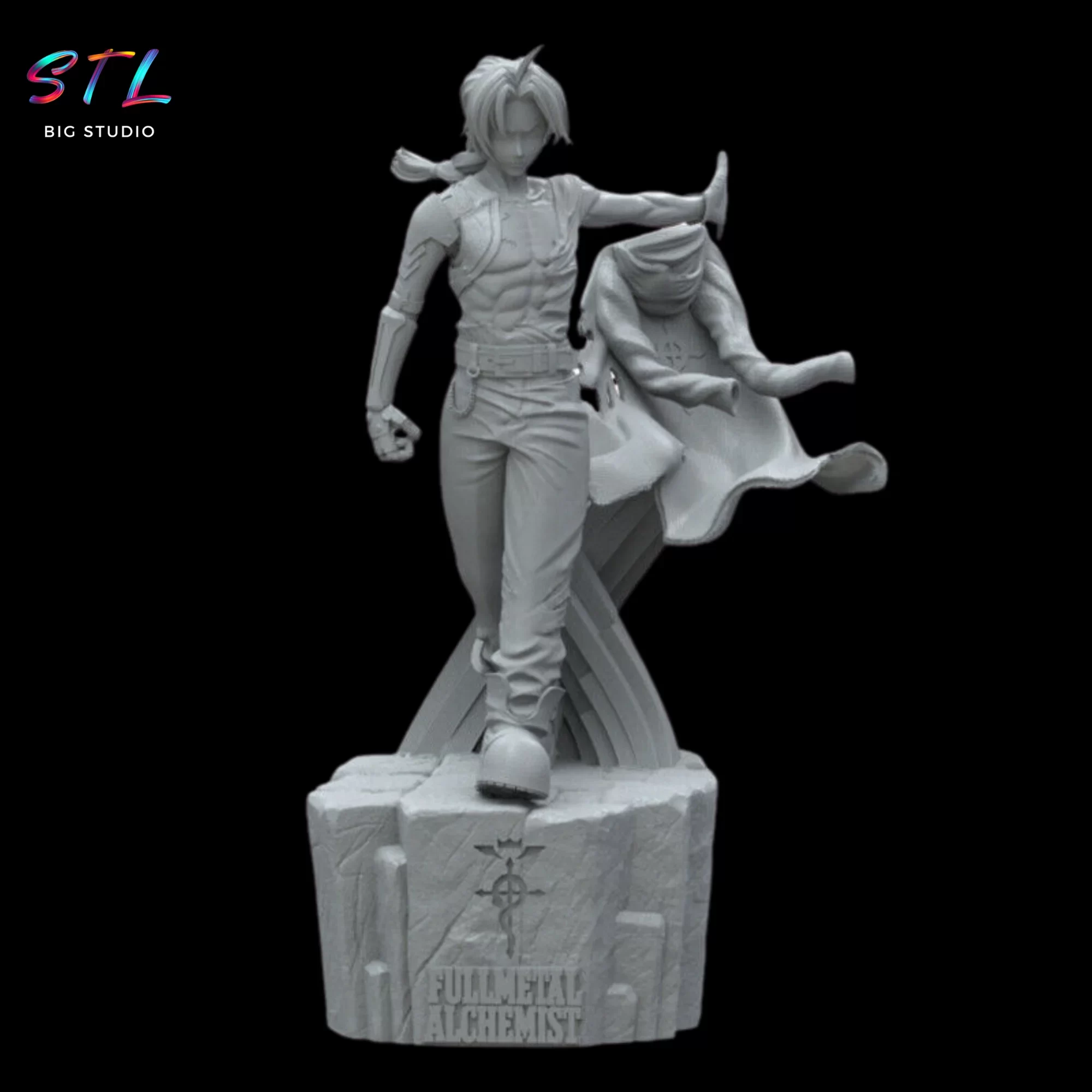stl edward elric fullmeta alchemist 3d
