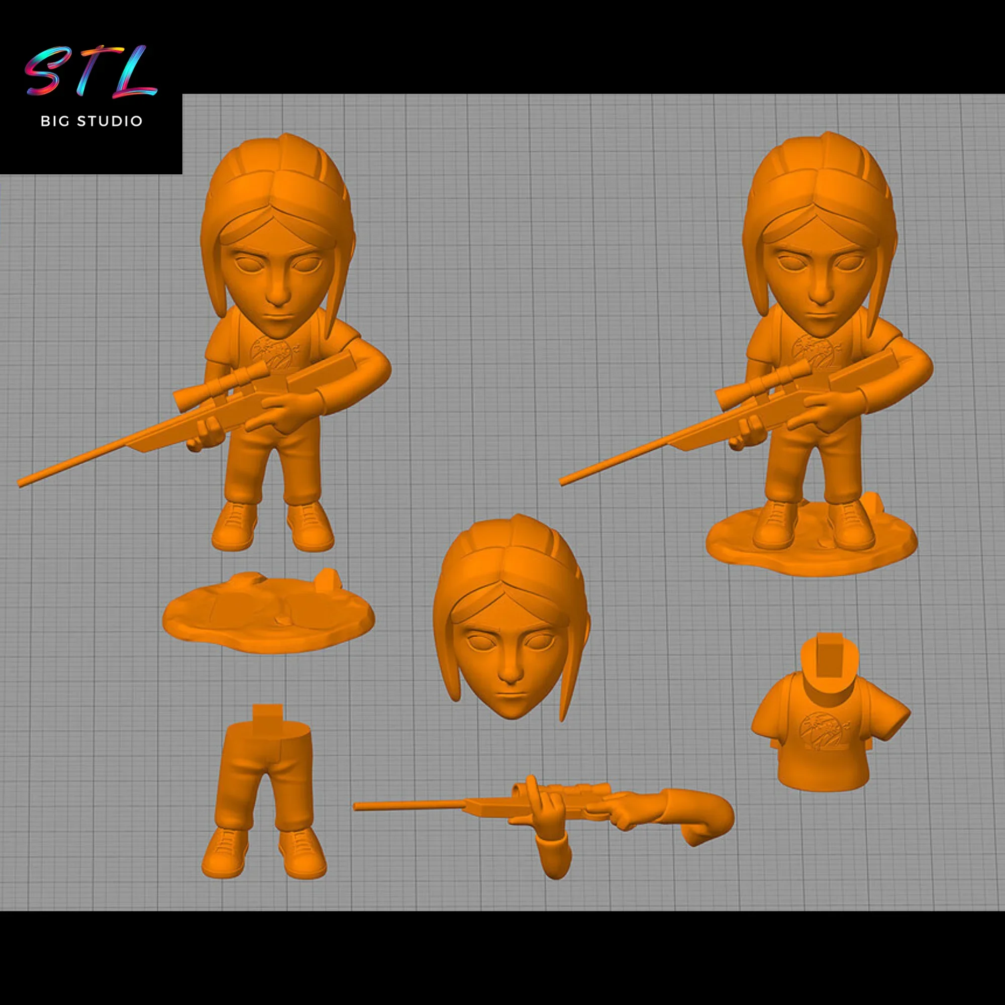 stl ellie chibi last of us impresion 3d stl ellie chibi last of us impresion 3d