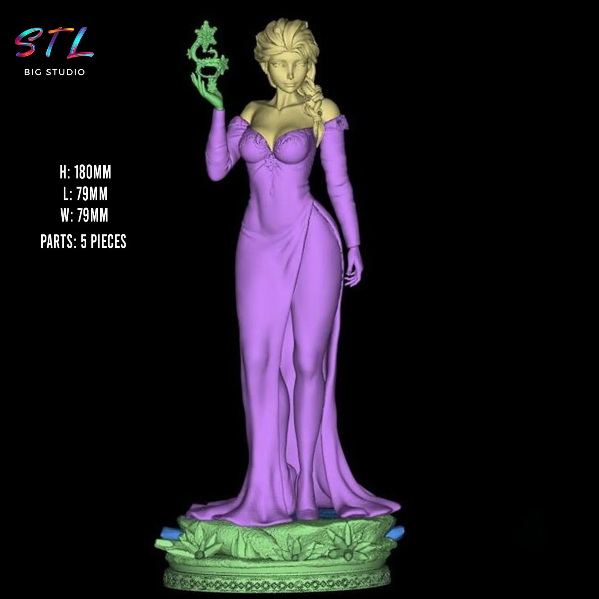 stl elsa frozen impresion 3d stl elsa frozen impresion 3d