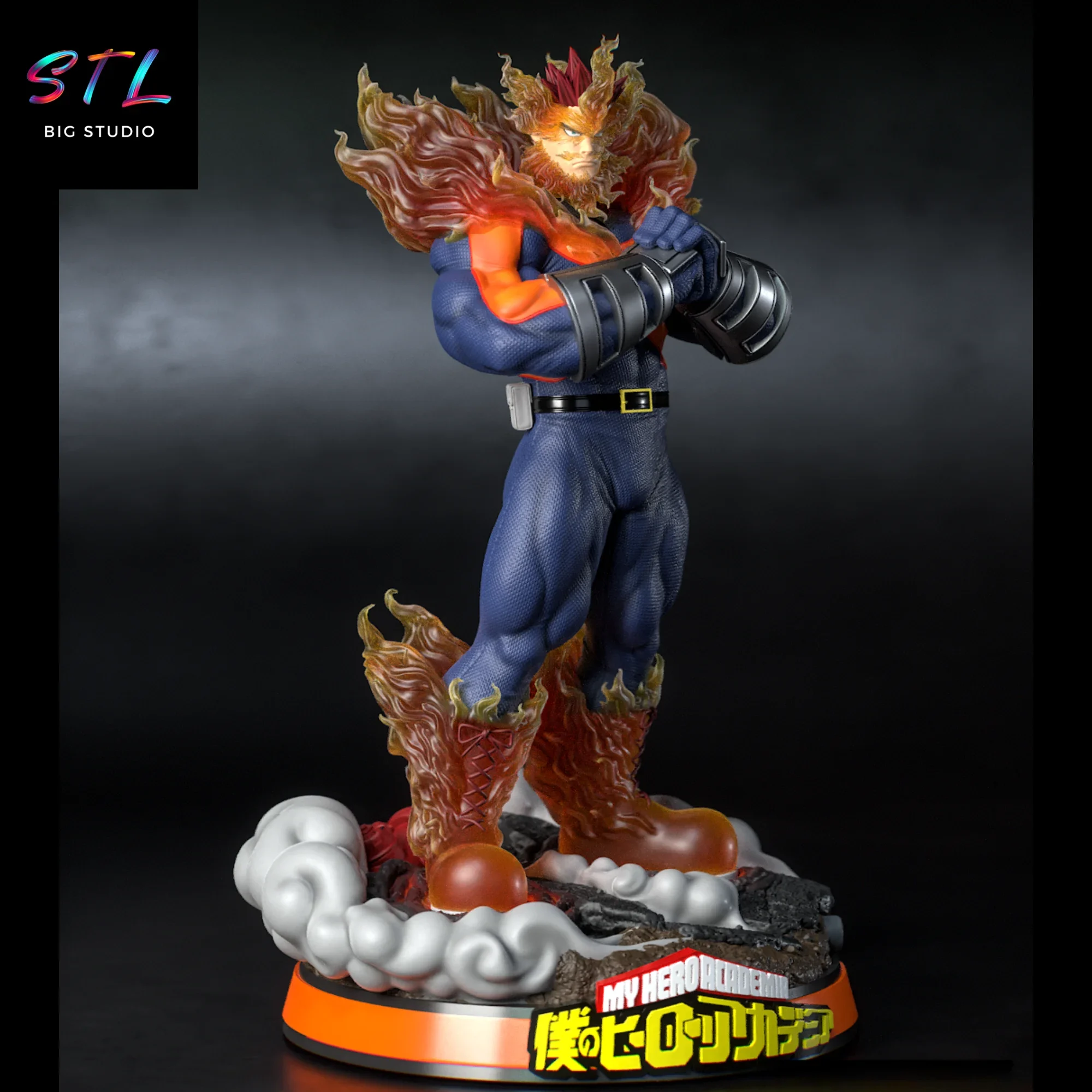 stl endeavor my hero academia impresion 3d figura enji todoroki stl endeavor my hero academia impresion 3d figura enji todoroki