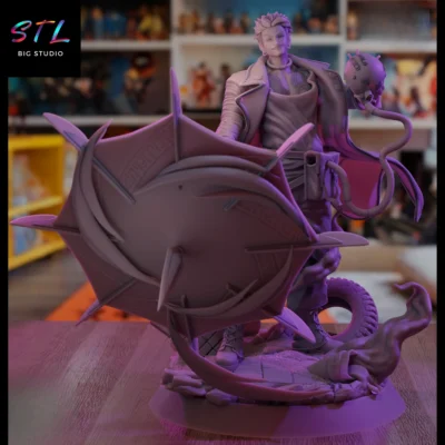 stl enjin gachiakuta figura para impresion 3d