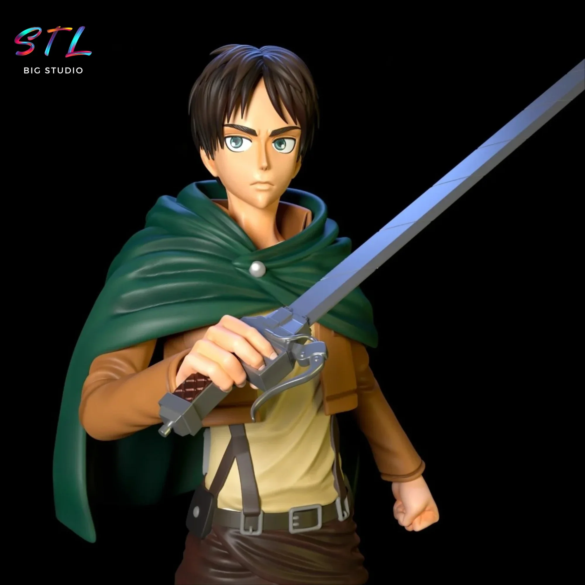 stl eren jaeger impresion 3d figura ataque a los titanes stl eren jaeger impresion 3d figura ataque a los titanes