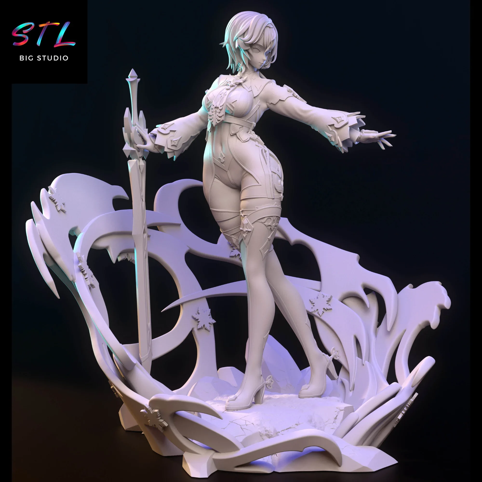 stl eula genshin impact para impresion 3d stl eula genshin impact para impresion 3d
