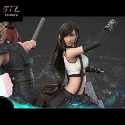 stl final fantasy vii diorama 3d figuras