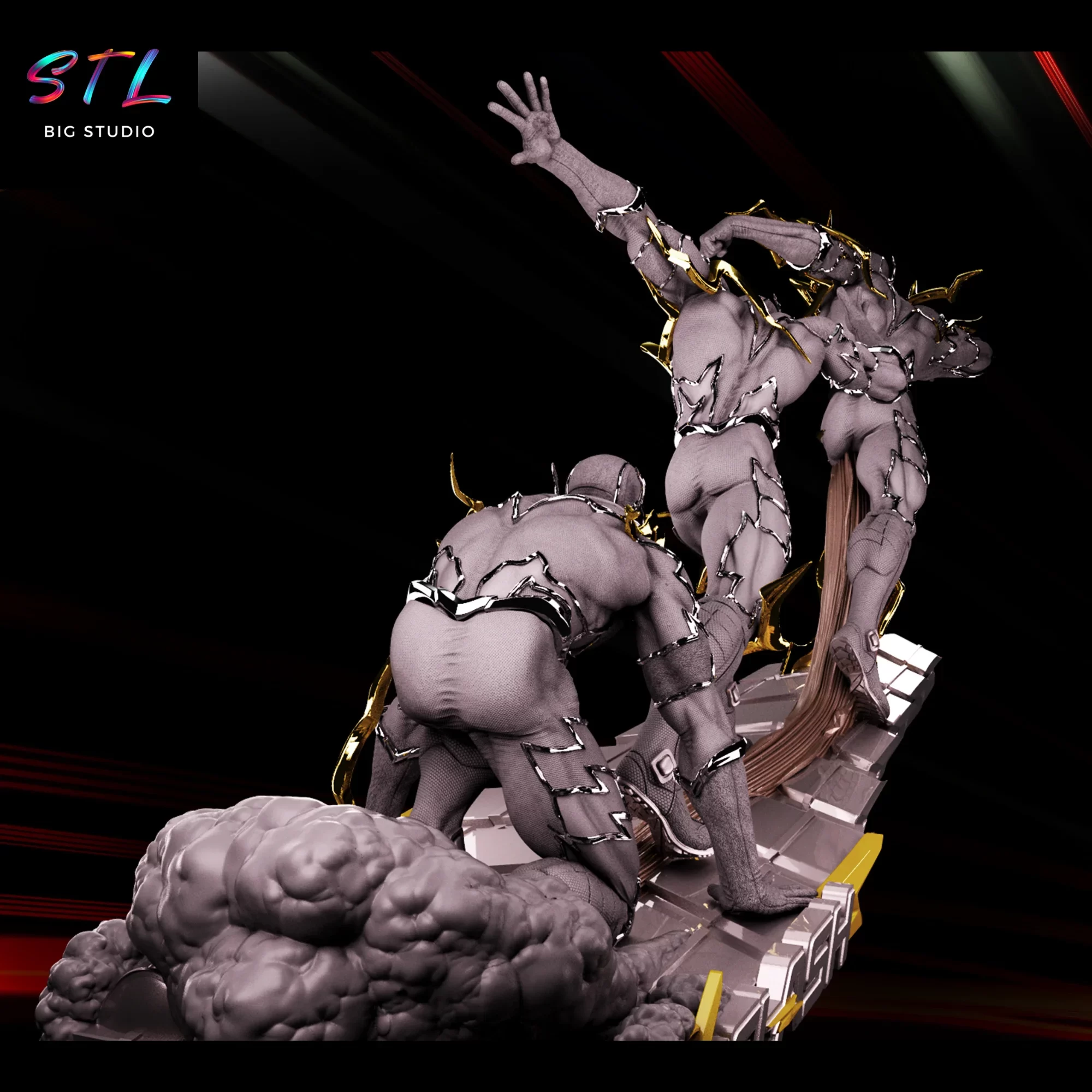 stl flash figura impresion 3d stl flash figura impresion 3d