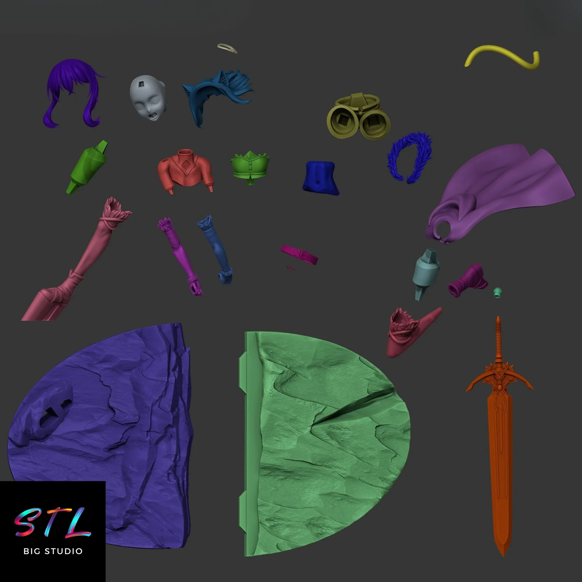 stl fran reincarnated as a sword impresion 3d stl fran reincarnated as a sword impresion 3d