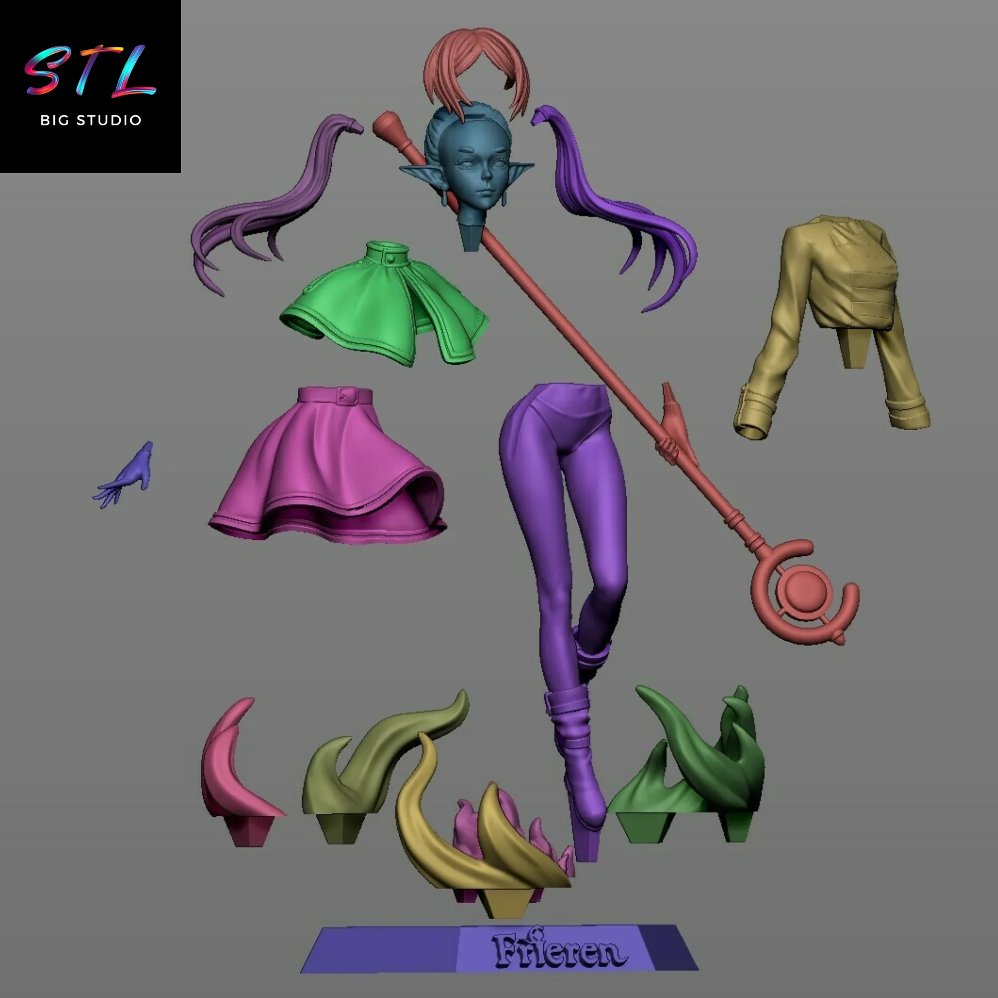 stl frieren figura para impresion 3d stl frieren figura para impresion 3d