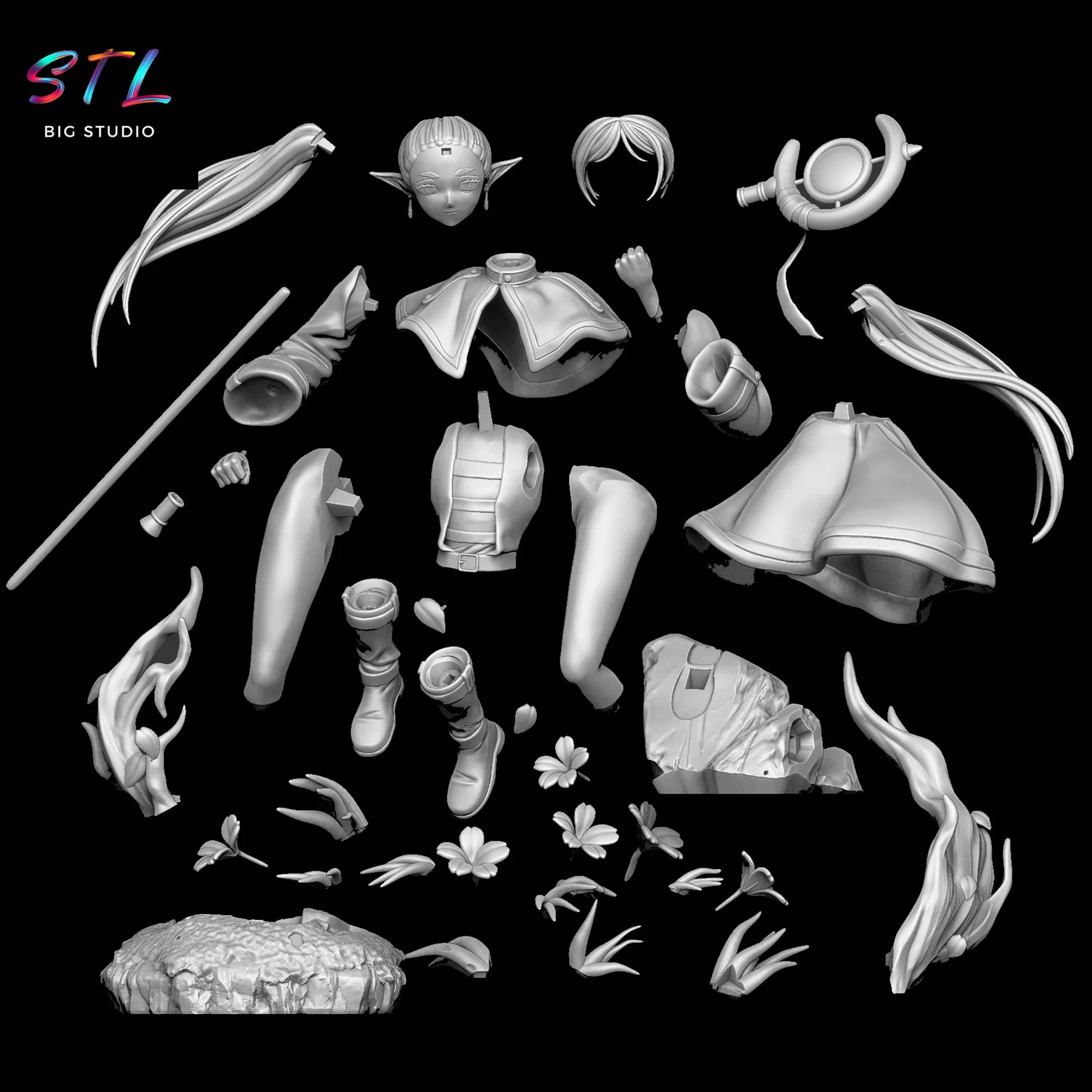 stl frieren impresion 3d figura sousou no frieren stl frieren impresion 3d figura sousou no frieren