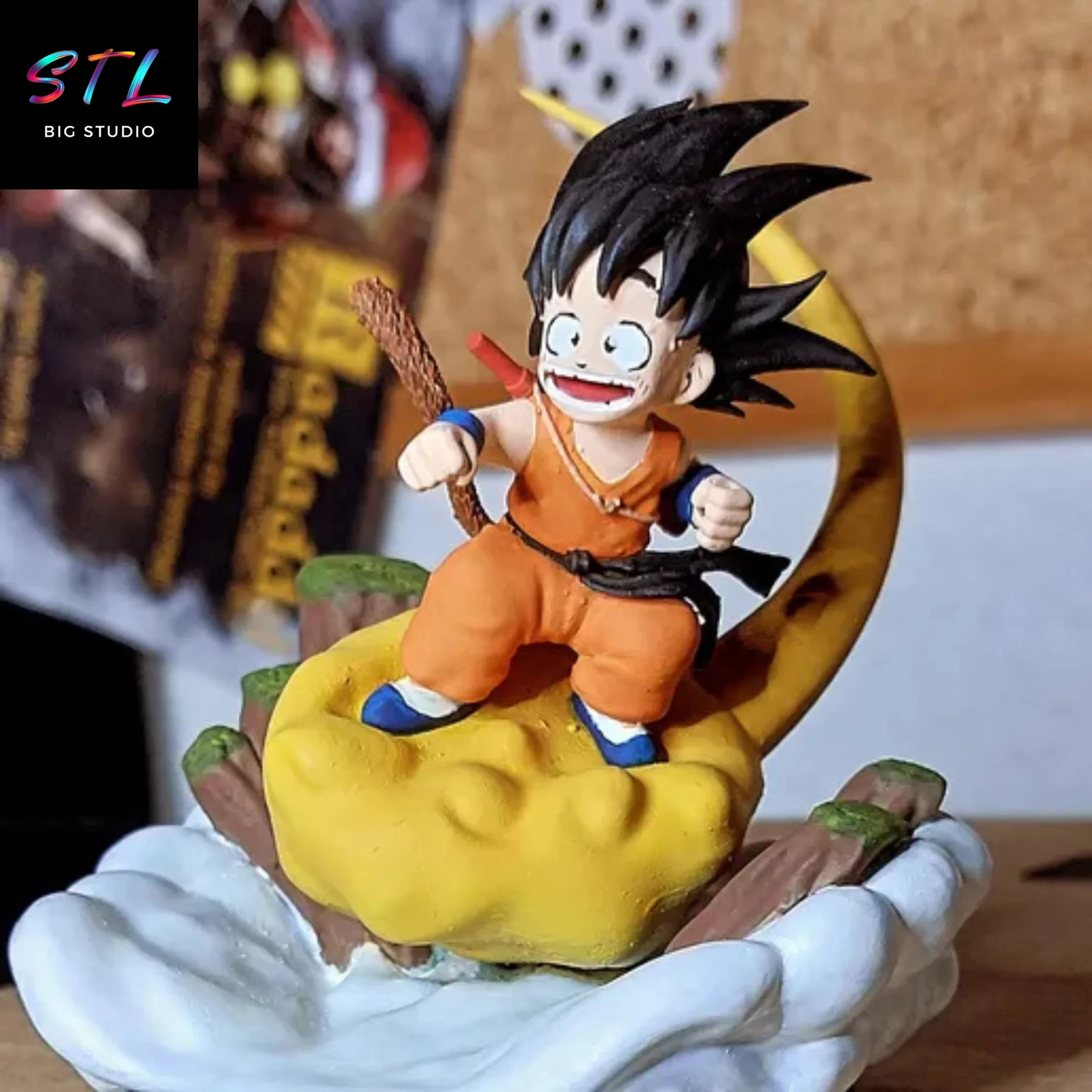 stl goku pequeño bola de dragon diorama 3d stl goku pequeño bola de dragon diorama 3d