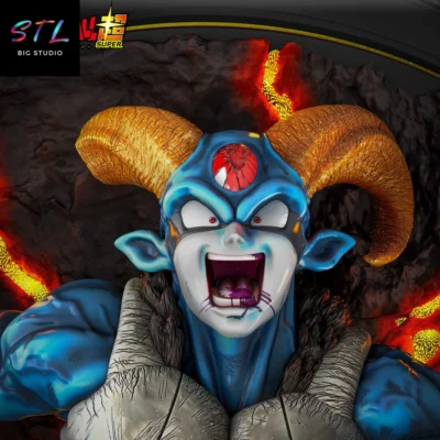 stl goku ultra instinct vs moro diorama dragon ball impresion 3d