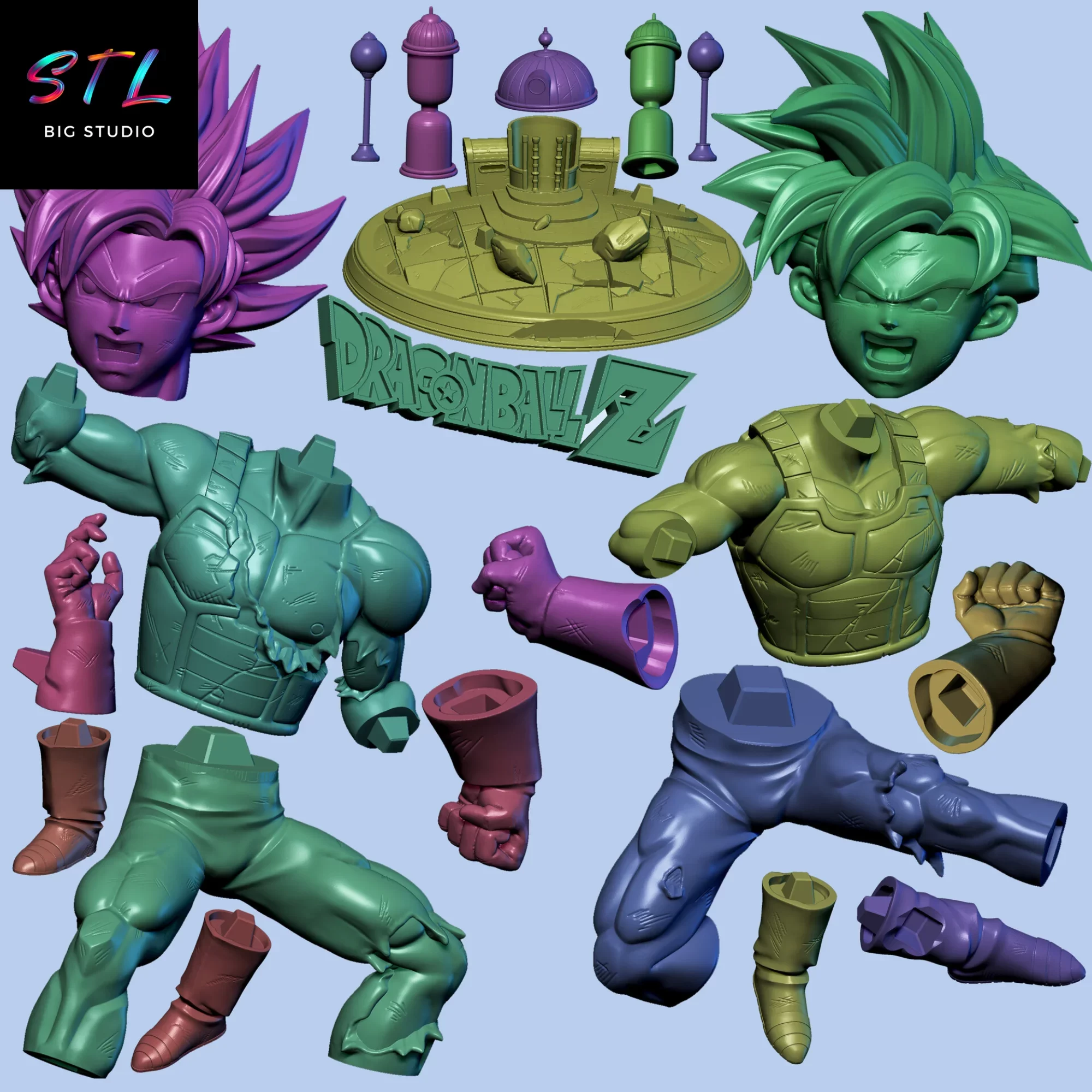 stl goku vs gohan imprimir 3d dragon ball stl goku vs gohan imprimir 3d dragon ball