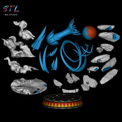 stl goku vs jiren impresion 3 dragon ball