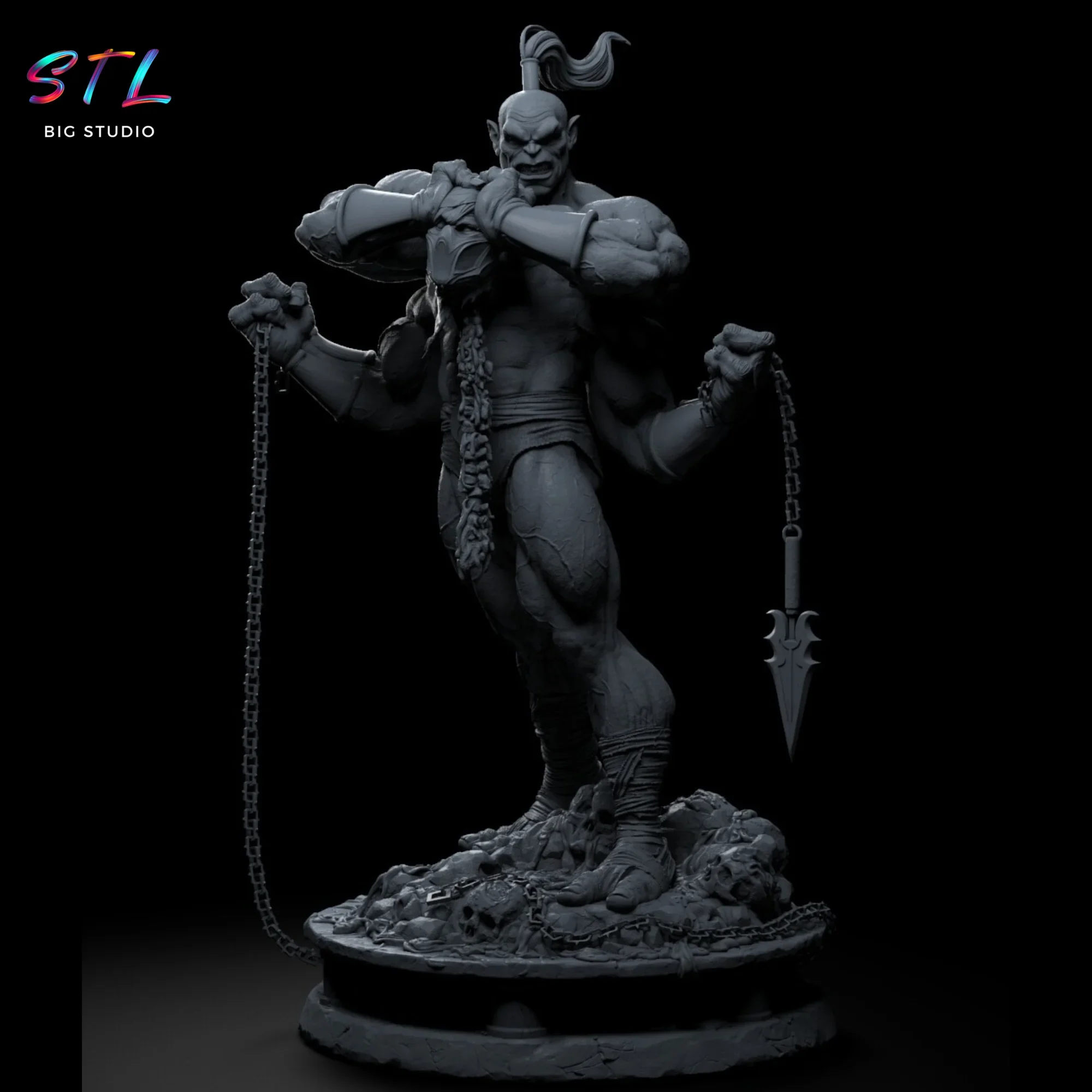 stl goro mortal kombat impresion 3d stl goro mortal kombat impresion 3d