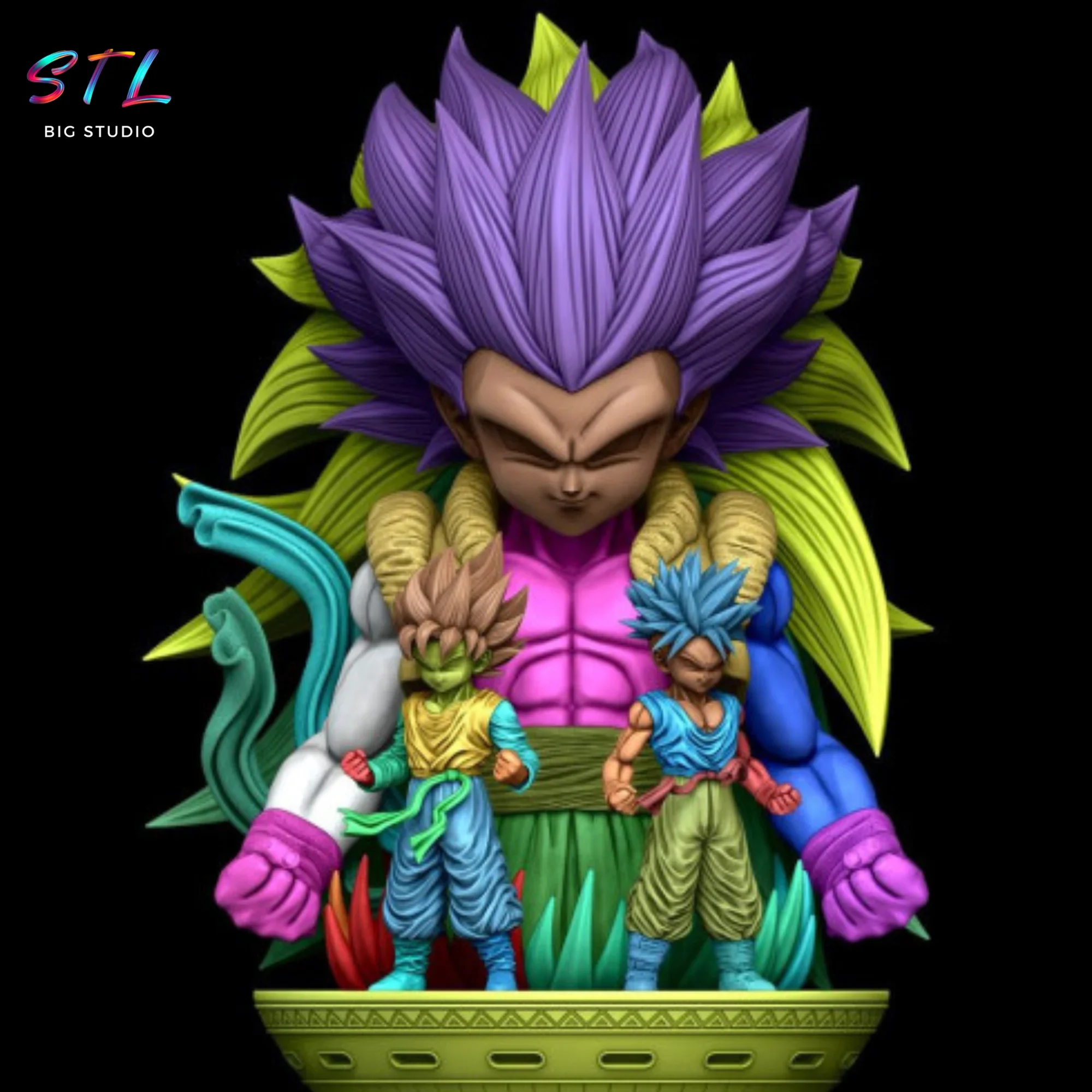 stl gotenks ssj3 imprimir 3d goten y trunks dragon ball stl gotenks ssj3 imprimir 3d goten y trunks dragon ball