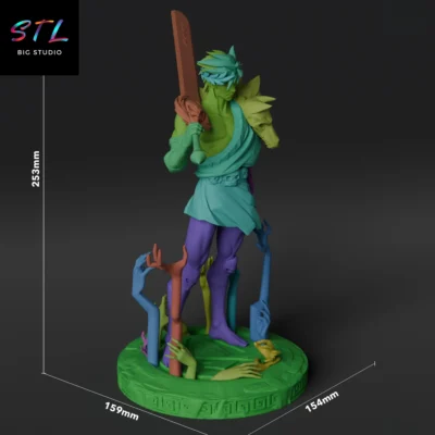 stl hades zagreus figura impresion 3d