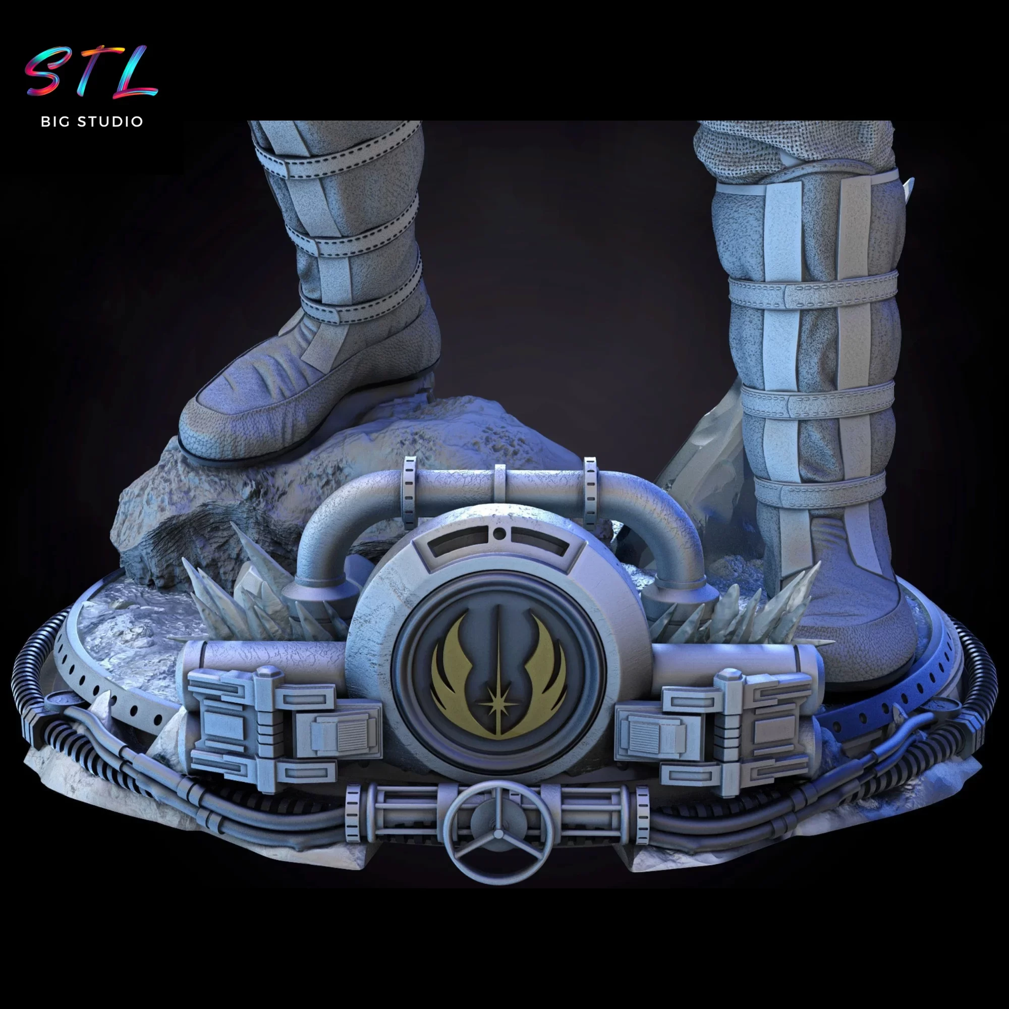 stl han solo diorama star wars imprimir 3d stl han solo diorama star wars imprimir 3d