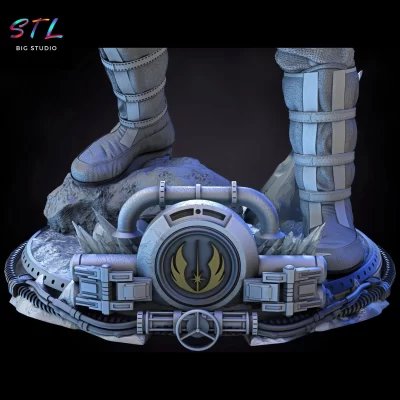 stl han solo diorama star wars imprimir 3d