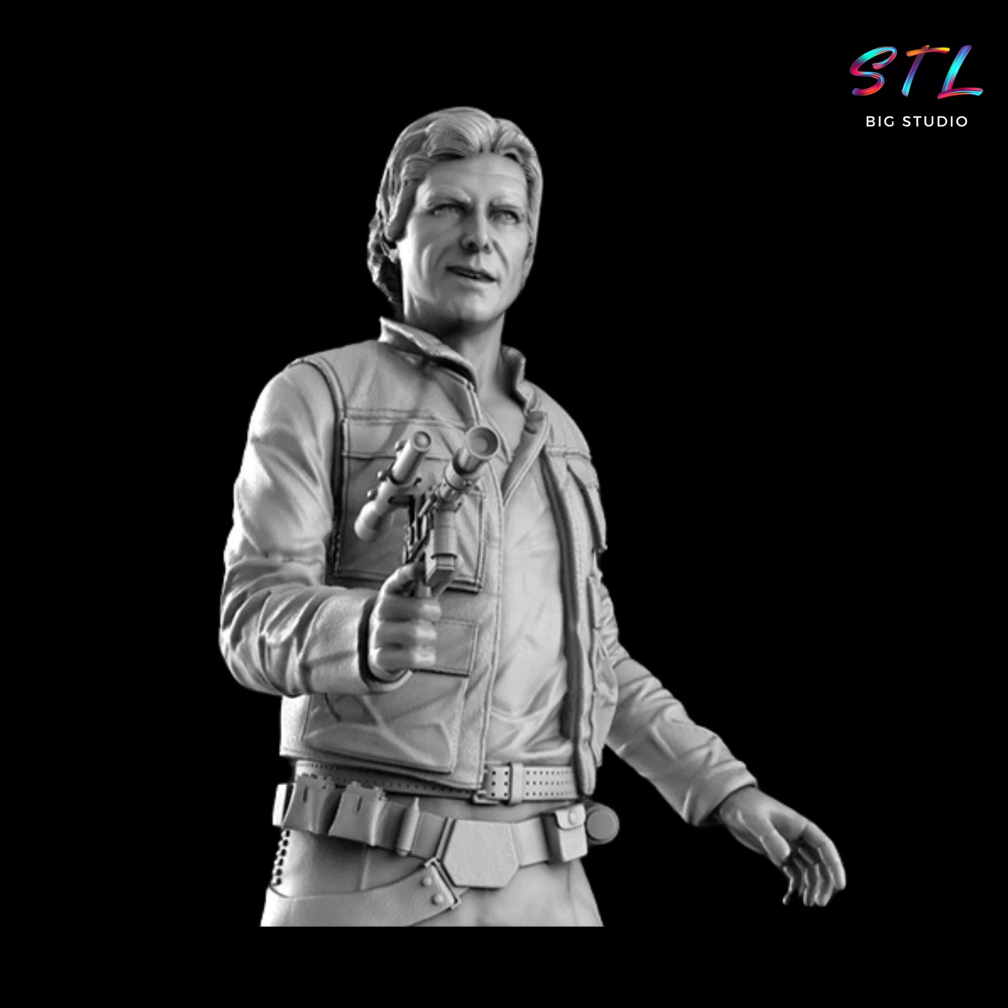 stl han solo figura imprimir 3d stl han solo figura imprimir 3d