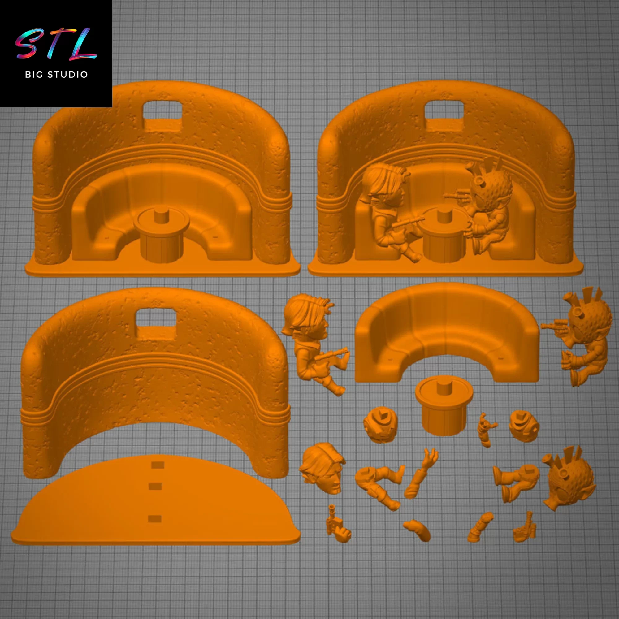 stl han solo vs greedo chibi impresion 3d star wars stl han solo vs greedo chibi impresion 3d star wars