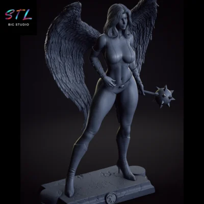stl hawkgirl impresion 3d dc