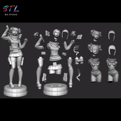 stl himiko toga impresion 3d boku no hero