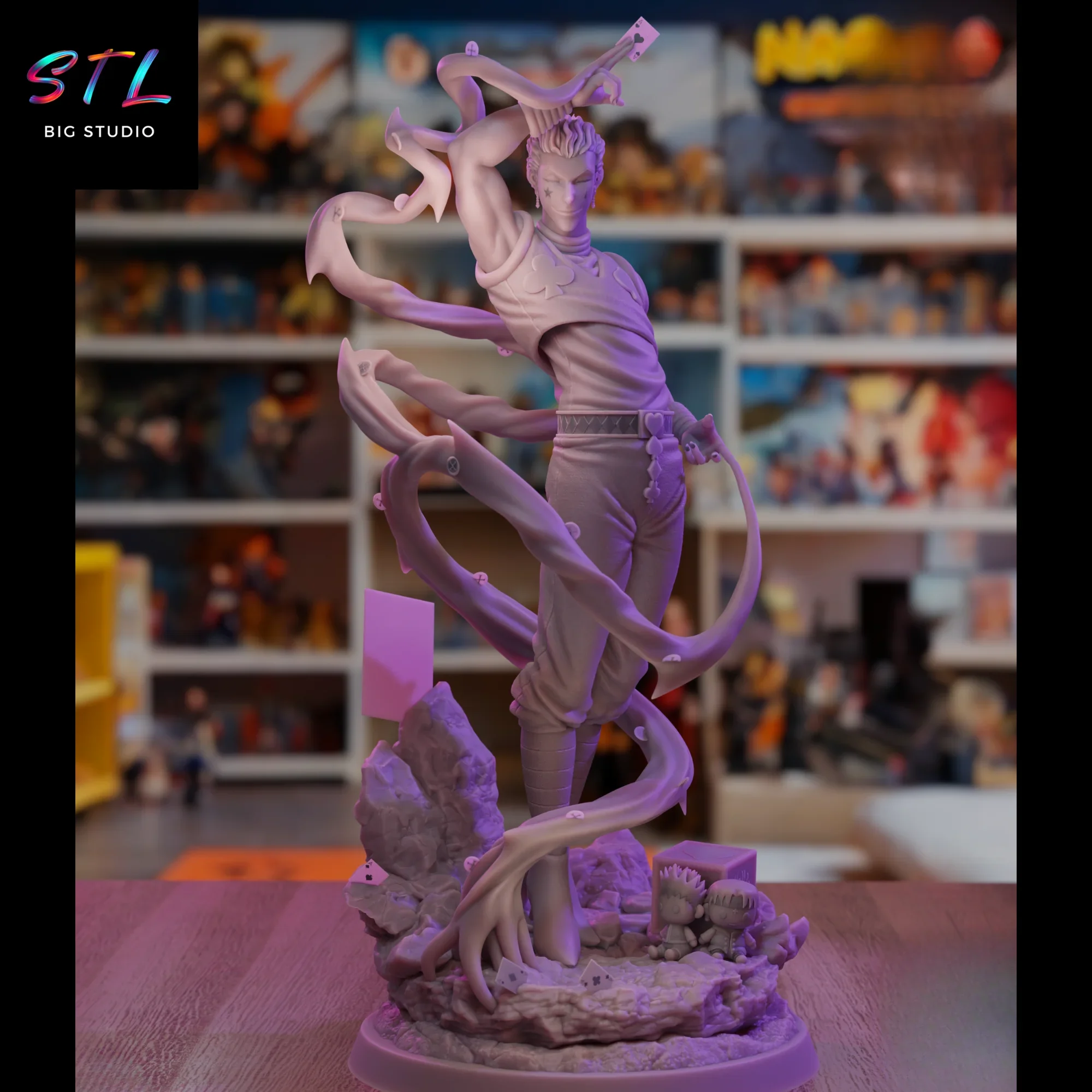 stl hisoka morow hunter x hunter figura impresion 3d stl hisoka morow hunter x hunter figura impresion 3d